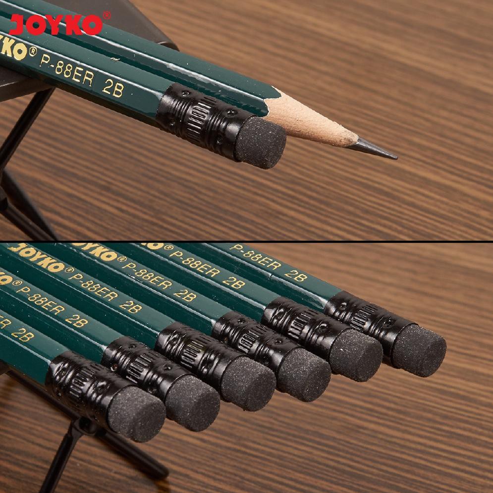 

jE4Code Pencil Pensil Joyko P-88ER 2B 1 BOX 12 PCS(R1P8) (terlaris)