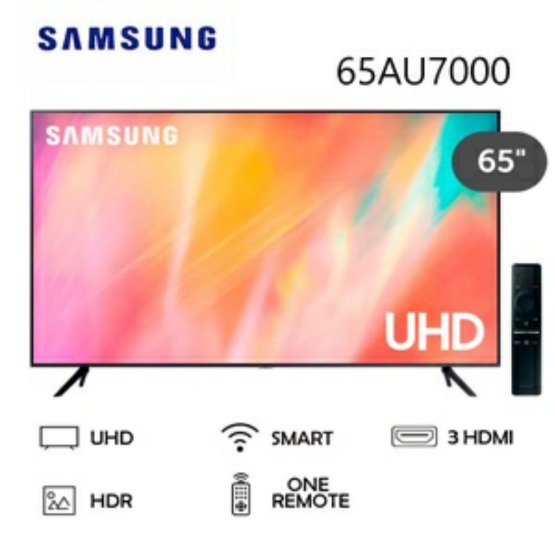 LED SAMSUNG 65AU7000 CRYSTAL 4K UHD SMART TV 65 INCH
