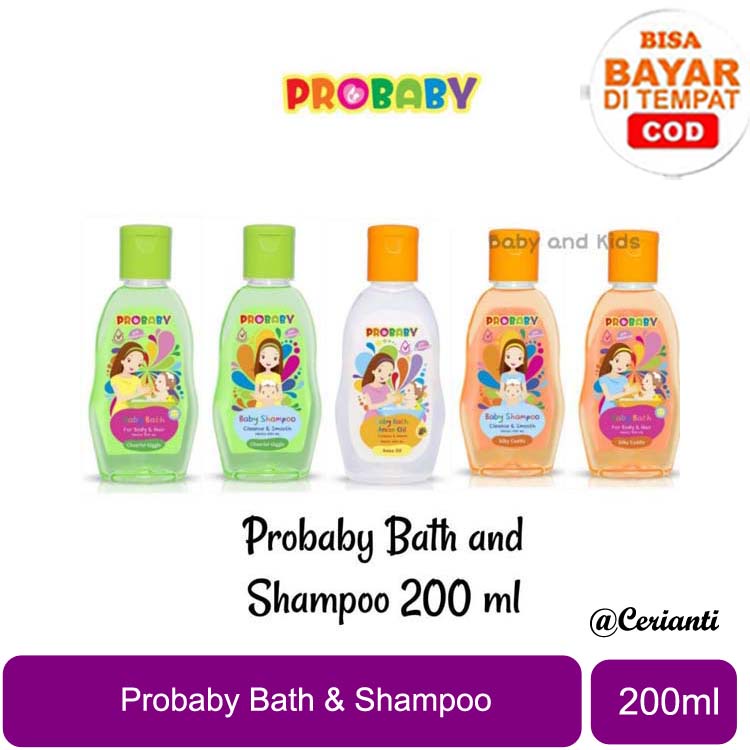 PROBABY BATH Sabun Mandi | Body &amp; Hair | Rambut | Summer Sweet | Lovely Sky | Sunny Shine | Silky Cuddle | Cheerful Giggle