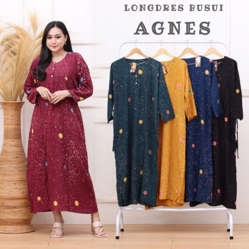 DASTER Lengan Panjang JUMBO ADEM LONGDRESS BATIK DASTER MURAH