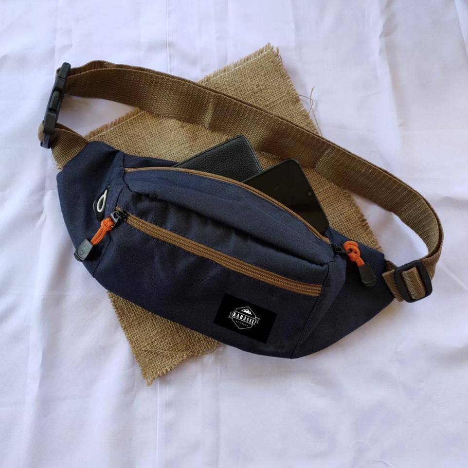 (BIG SALE) WB K02 - Tas Selempang Bahu Slempang Pinggang Waistbag Pria Wanita Cowok Cewek Original B