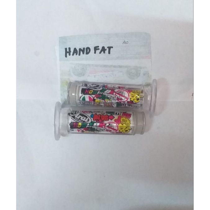 HANDGRIP HANDFAT SEPEDA MOTOR TRANSPARAN BENING GAMBAR ROSSI 46 MONSTER BAGUS BERKUALITAS
