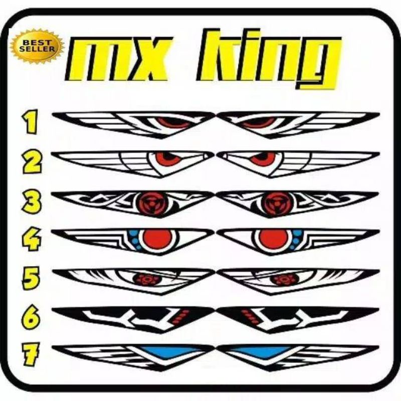 stiker variasi lampu senja mx king