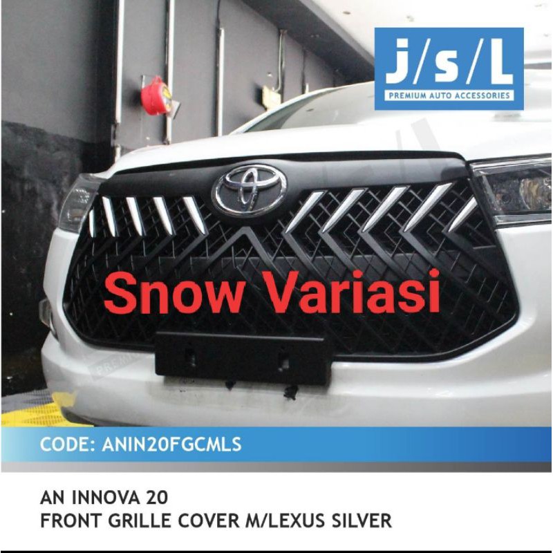 Jsl All  new innova grill depan model lexus jsl front grille cover blacktivo lis silver