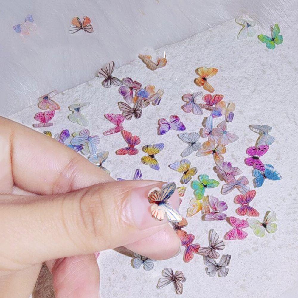 SKJK   Butterfly Nail Art Perhiasan Akrilik Pesona Indah Jepang DIY Nail Art Aksesoris