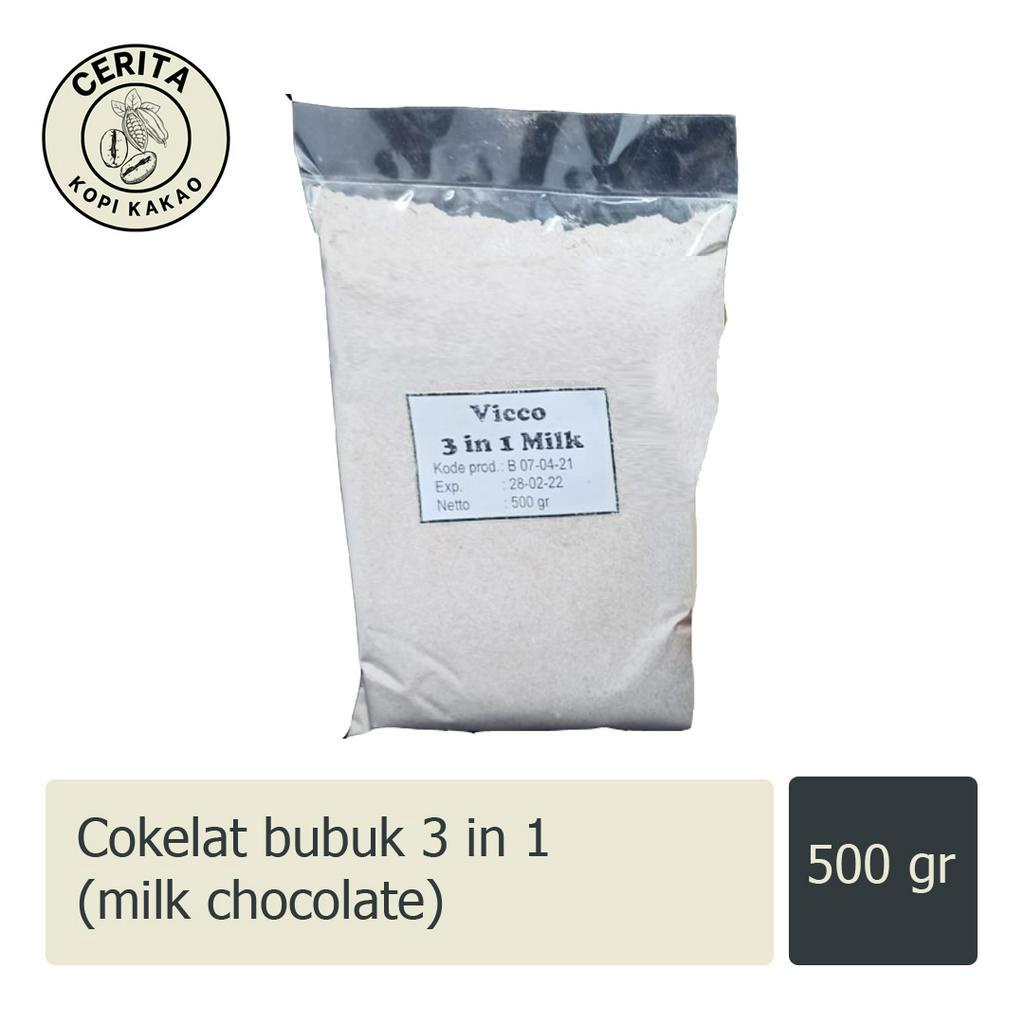 

Vicco Java - Minuman Cokelat Bubuk Milk Chocolate 3 in 1 (500 gram) coklat drink premium - Puslitkoka