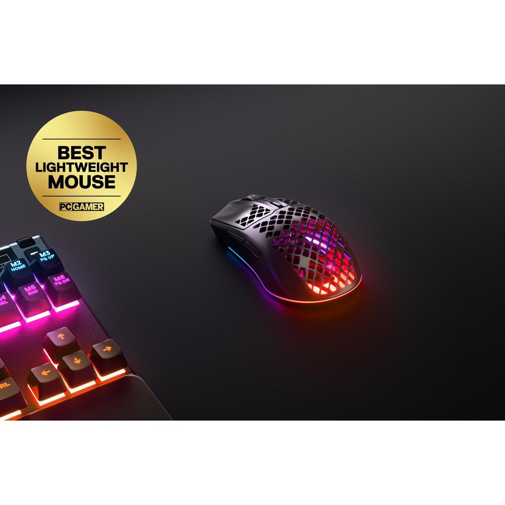 Steelseries Aerox 3 Black Wireless - Gaming Mouse - Ultra Light Weight RGB - Original