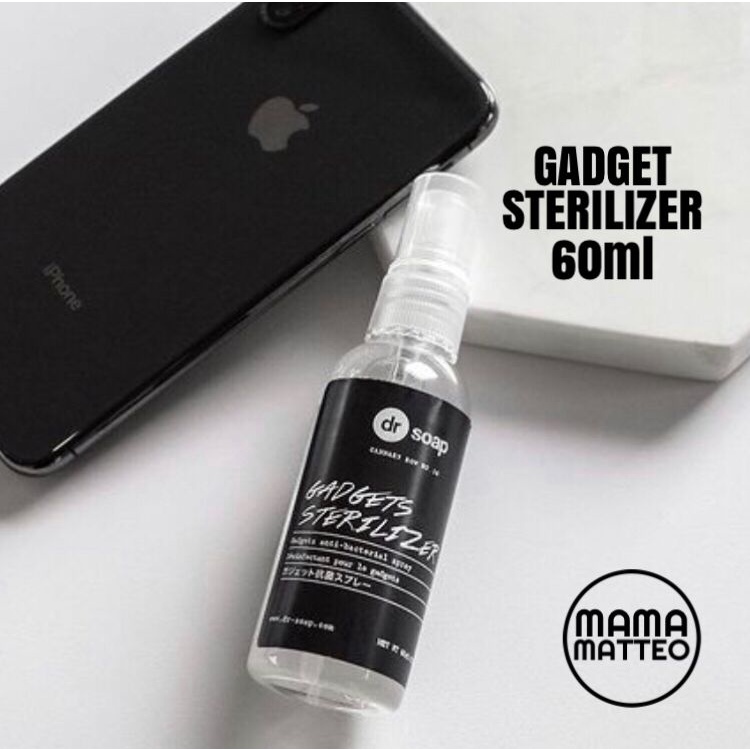 DR SOAP GADGET Sanitizer 60ml / Cannary Row / Cloud Klair / dr soap Antibakterial Pembersih Hp / iPad / Laptop