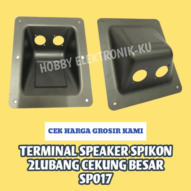 TERMINAL SPEAKER SPIKON 2LUBANG CEKUNG BESAR SP017