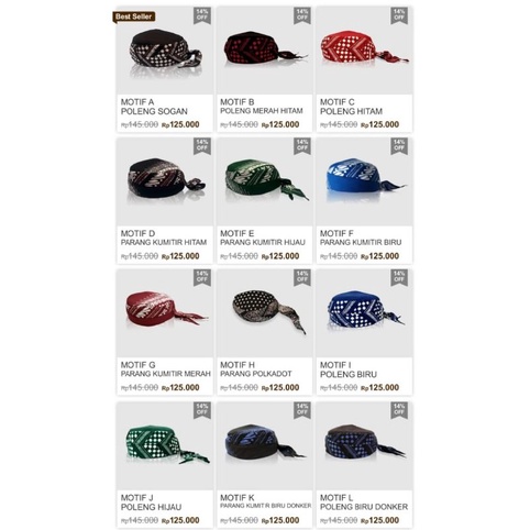 PECI BATIK JOGOKARYAN MOTIF PARANG POLKADOT