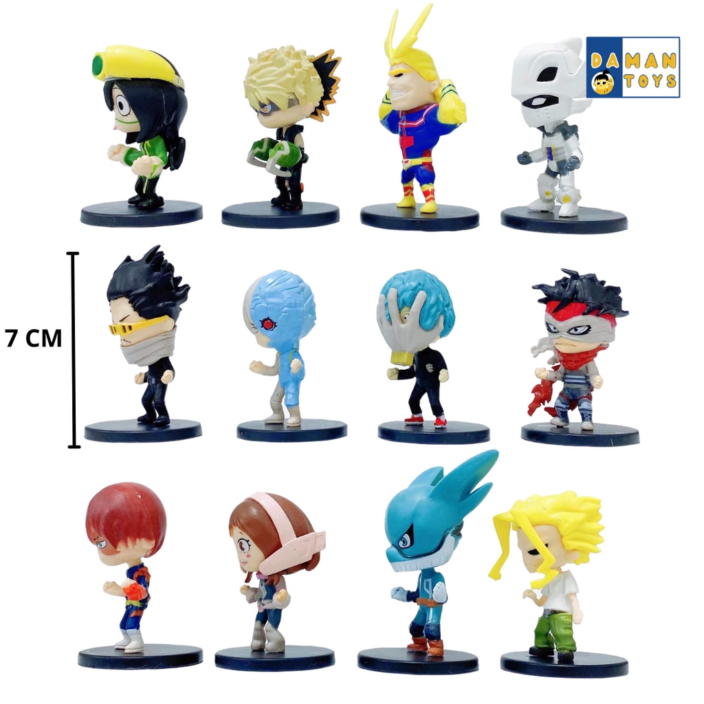 Figure Anime My Hero Academia Anime Mystery Minis 12Pcs Mainan Figur Topper Cake