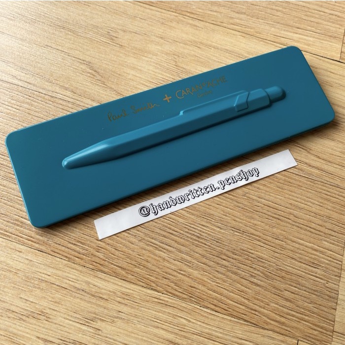 

PAUL SMITH x CARAN DACHE 849 Ed. 3 Ballpen #Pulpen Refill Lamy Parker - Peacock Blue promo