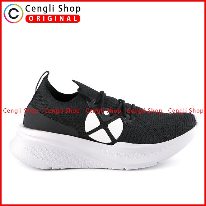 SEPATU SNEAKER WANITA HUSH PUPPIES ORIGINAL CASUAL BRANDED BLACK HW25