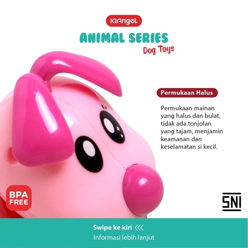 Iq Angel Dog Toys - Mainan Edukasi dan Motorik Anak - Mainan Putar - Mainan Bayi Bergerak