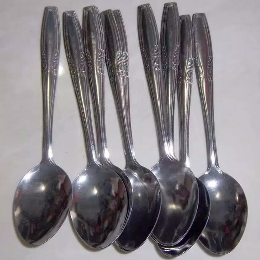 Sendok Makan Dan Garpu Makan Stainless 12pcs (Perlusin)