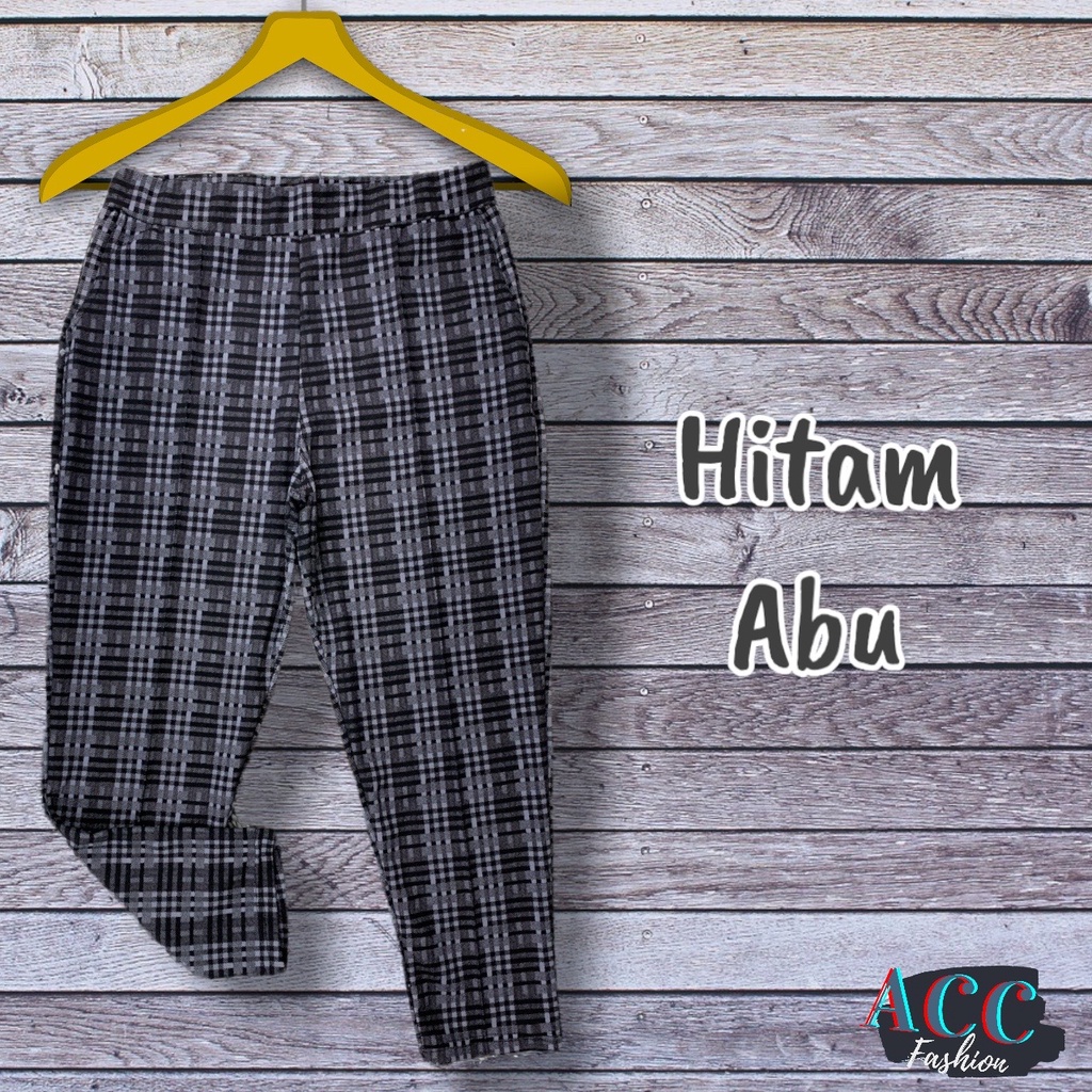 CELANA KOTAK KOTAK CEWEK CELANA PANJANG JUMBO BIG SIZE CELANA KAIN BAHAN MELAR TARTAN PANTS BAGGY JUMBO STRIT ALL SIZE