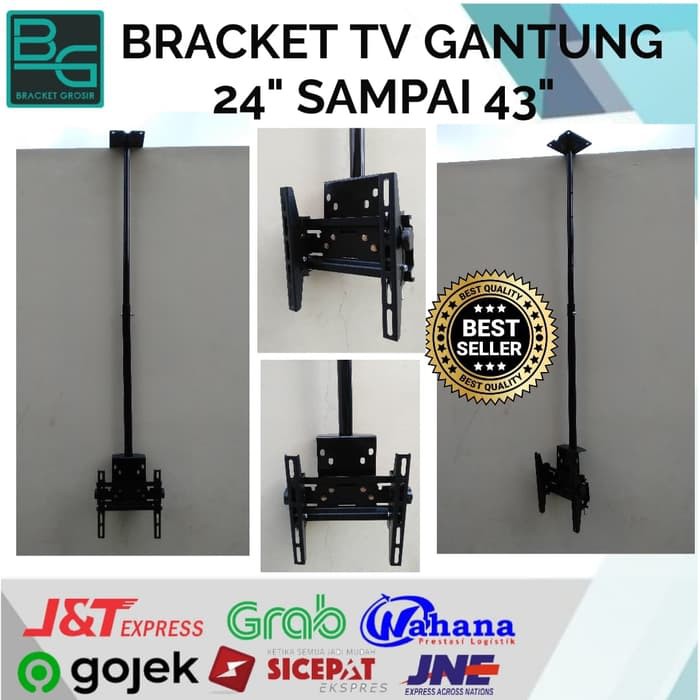 Bracket Ceiling Ceiling Bracket TV 40&quot; - 43&quot; Bisa Gojek