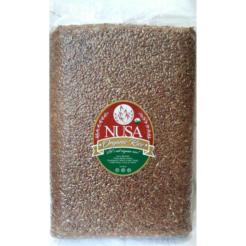

Ready Stok Beras Merah Organic Nusa Kemasan 5 kg - Pecah Kulit Terlaris