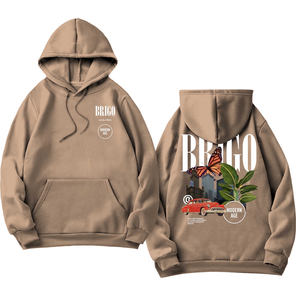 Sweater Hoodie BRIGO modern age Sablon DTF Fleece Cotton II BRIGO Jumper Hoodie modern age II M-XXL (Pria &amp; Wanita) Free stiker&amp;Gantungan Kunci