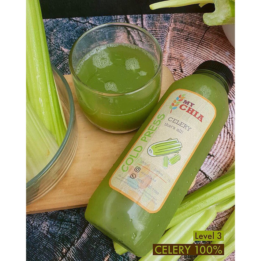 Jual Level Celery Juice Jus Seledri Liter Pure Raw Cold