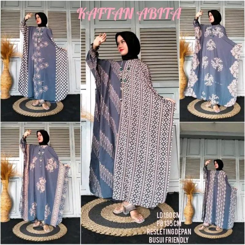Kaftan Soft Abita// Billion Kaftan Soft// Kaftan Meriska// Kaftan Terbaru// Kaftan Super Jumbo Rayon