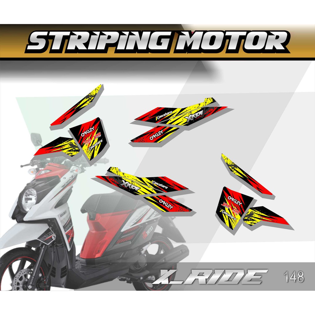 0148 Stiker Striping Lis Variasi Xride