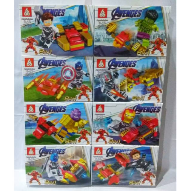 Mainan Lego Avengers Hulk Buster 8in 1