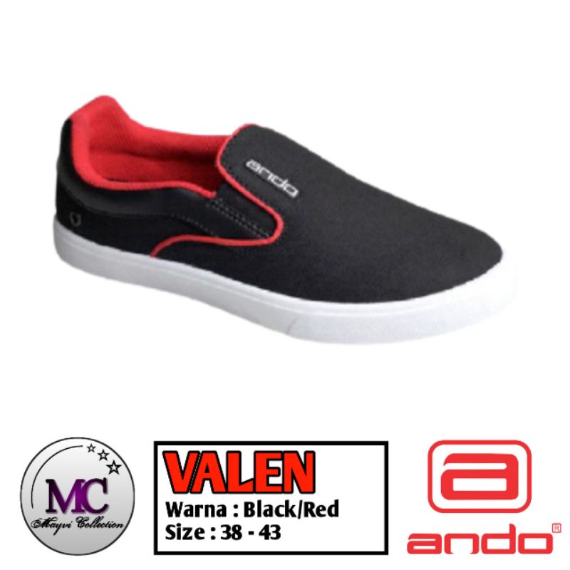 SEPATU ANDO VALEN - SEPATU ANDO SLIP ON PRIA