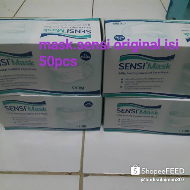 Masker sensi original earloop 1 Box 50pcs