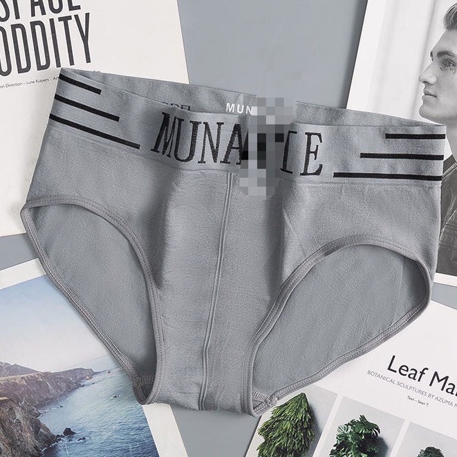 HOHO_HWANG (C-8) CELANA DALAM PRIA MUNAFIE nyaman  MAN UNDERWEAR MEN SEMPAK PRIA IMPORT-C-8 abu muda