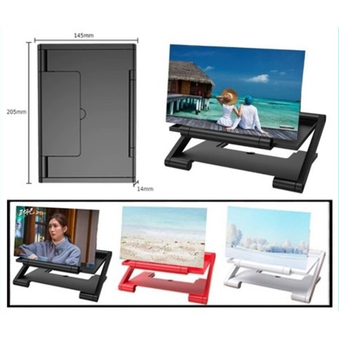 &lt; M.A &gt; F6 KACA PEMBESAR LAYAR SMARTPHONE 3D HD / KACA PEMBESAR F6 LAYAR 3D ULTRA HD SMARTPHONE