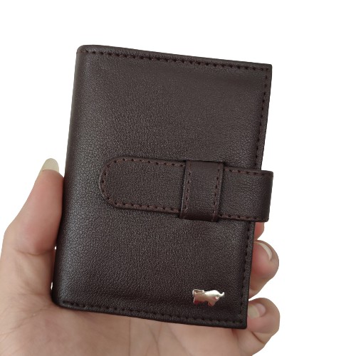 Dompet Kartu 18 in 1 Card Holder + slot uang kulit sintetis model PENGUNCI KAIT elegan