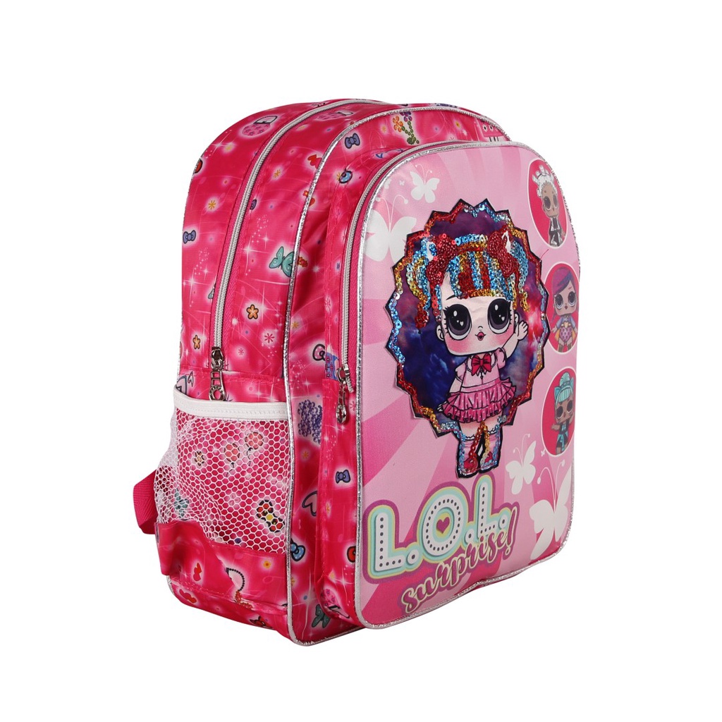 [KLIKTAS] Tas Ransel Sekolah Anak Perempuan LED Karakter LOL Calypso 3722 - Tas Backpack TK SD Perempuan