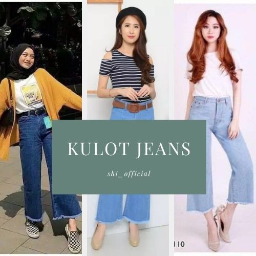 Kulot jeans rawis//celana kulot jeans rawis//boyfriend jeans kulot rawis//HiGHT WAIST kulot