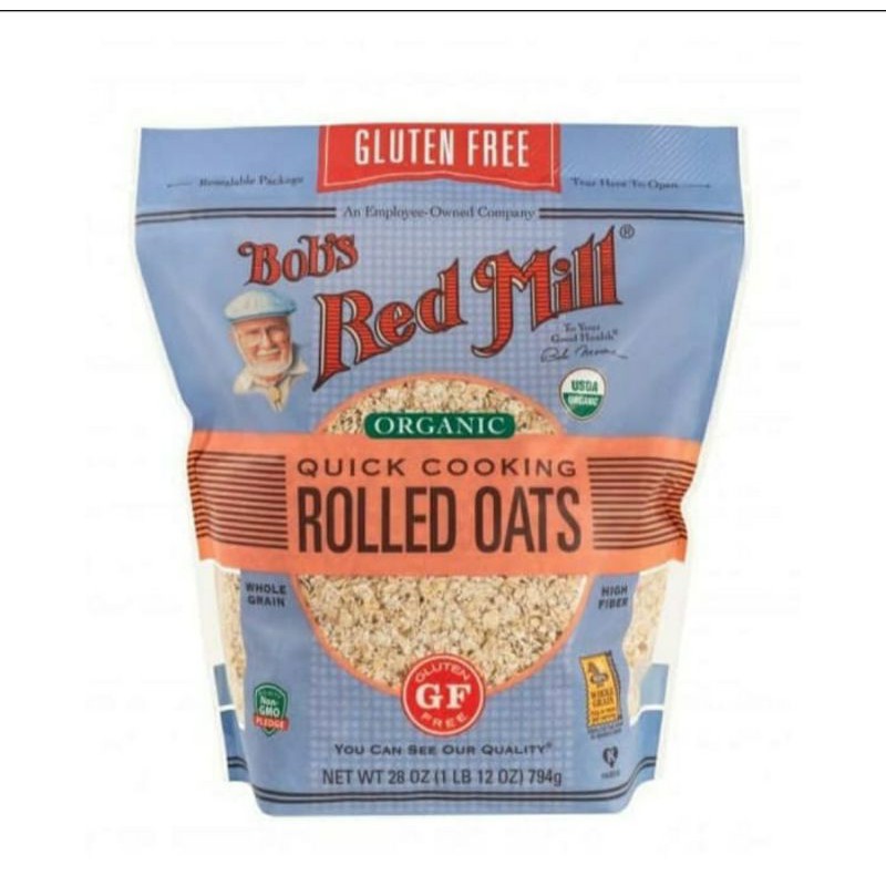 

Bob's red mill organic rolled oats quick cooking gluten free 794gr