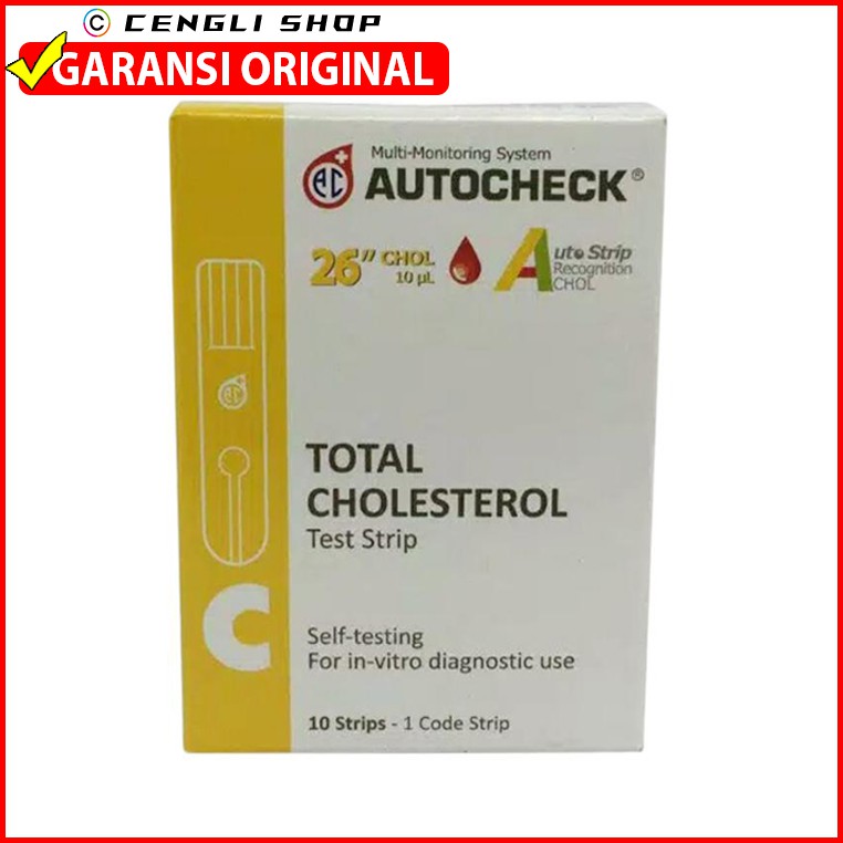 STIK STRIP KOLESTROL AUTOCHECK TOTAL CHOLESTEROL REFILL KOLESTEROL AUTO CHECK TEST CHOLESTROL