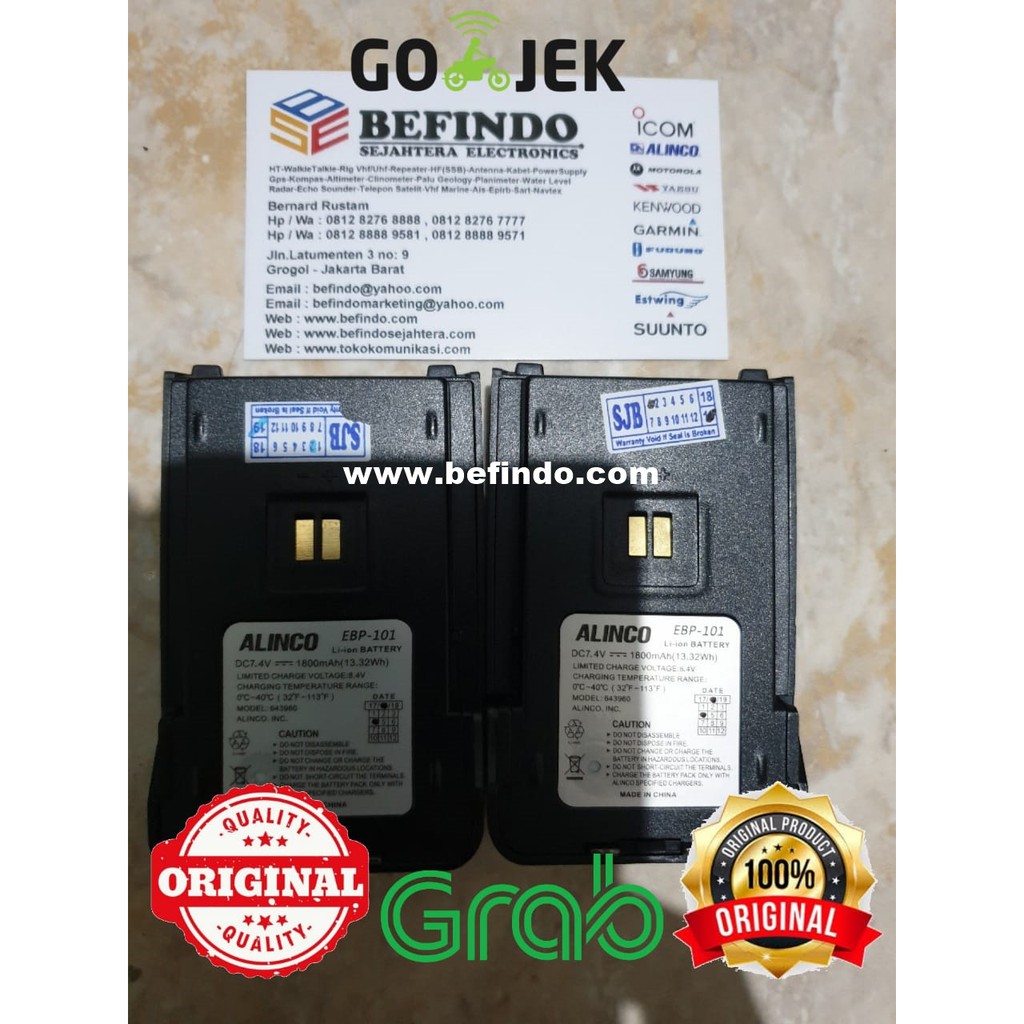 Battery ALINCO EBP-101 Original ( Battery HT ALINCO DJ VX10, VX50 )