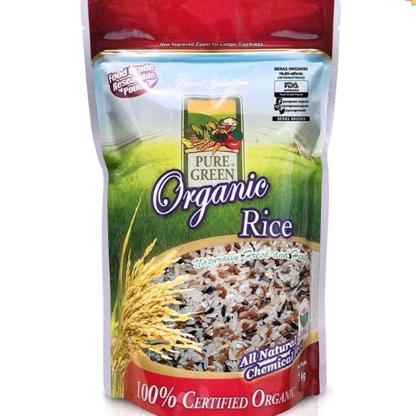 

Puregreen Organic Rice Beras Organik Multi Ethnic (Kombinasi All Varian) 1 kg