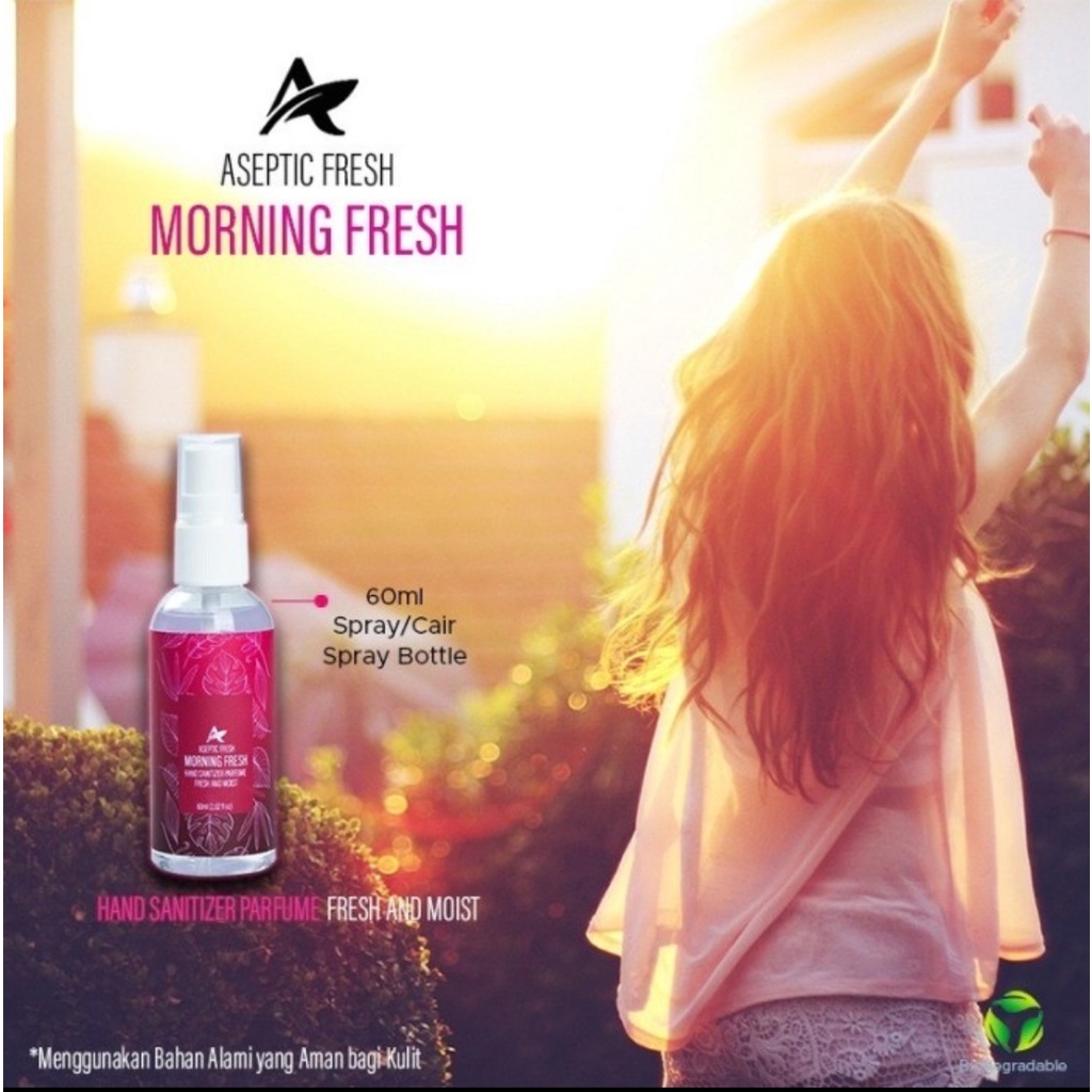 HANDSANITIZER PARFUME MORNING FRESH ASEPTIC FRESH AND MOIST