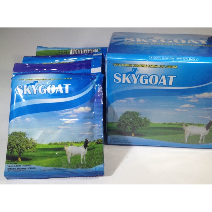 

MINIPETS 1PCS (20gr) Susu Kambing Etawa MURNI Sachet BPOM SKY GOAT, SUSU SKY GOAT