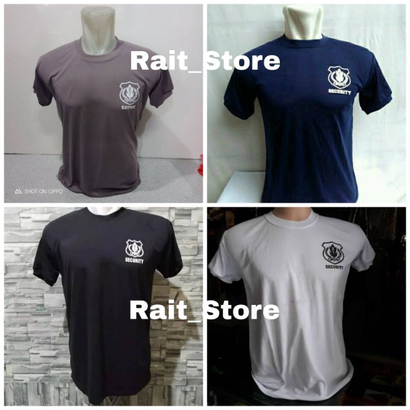 Kaos Security / Satpam Logo Depan Belakang