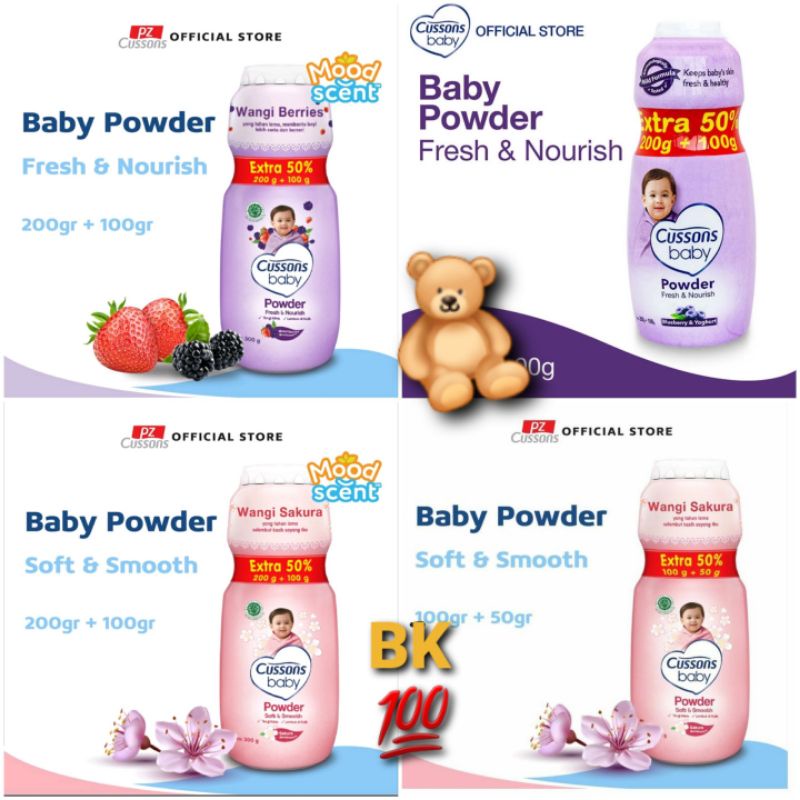 CUSSONS BABY PODWER Bedak Agar Menyegarkan Kulit Bayi