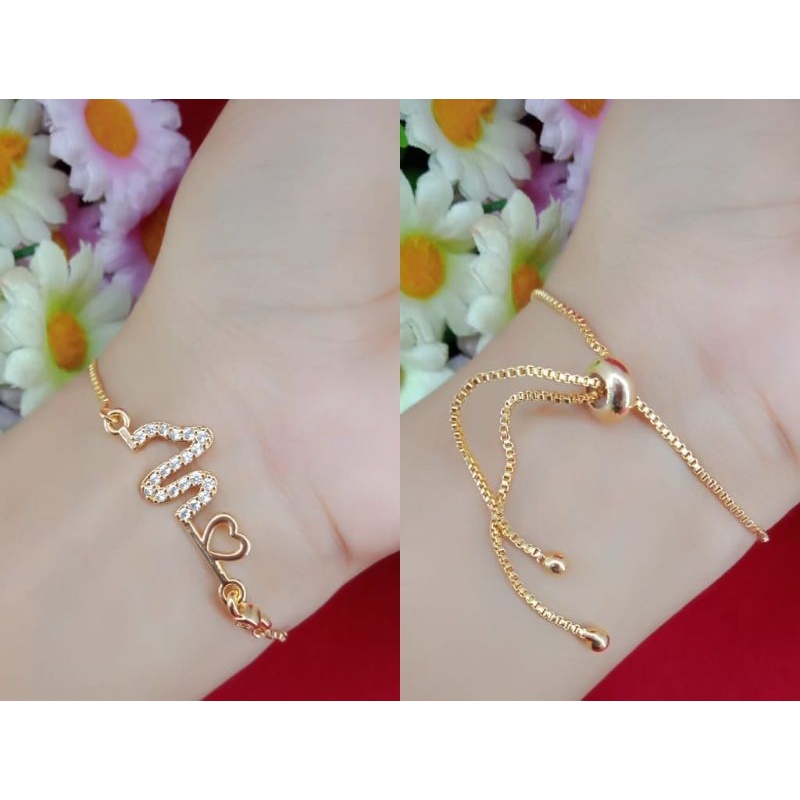 gelang serut emas muda kadar 35%
