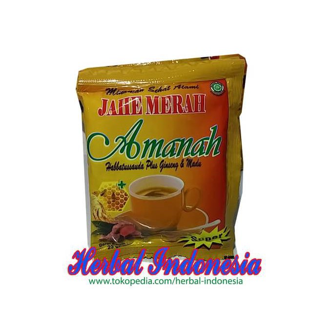 

Herbal877D8Rs-1 Instan Jahe Merah Amanah Super (+ Habbatussauda, Ginseng Dan Madu)