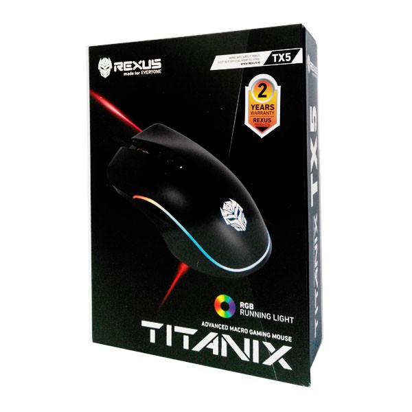 REXUS Optical Mouse USB Gaming TX5