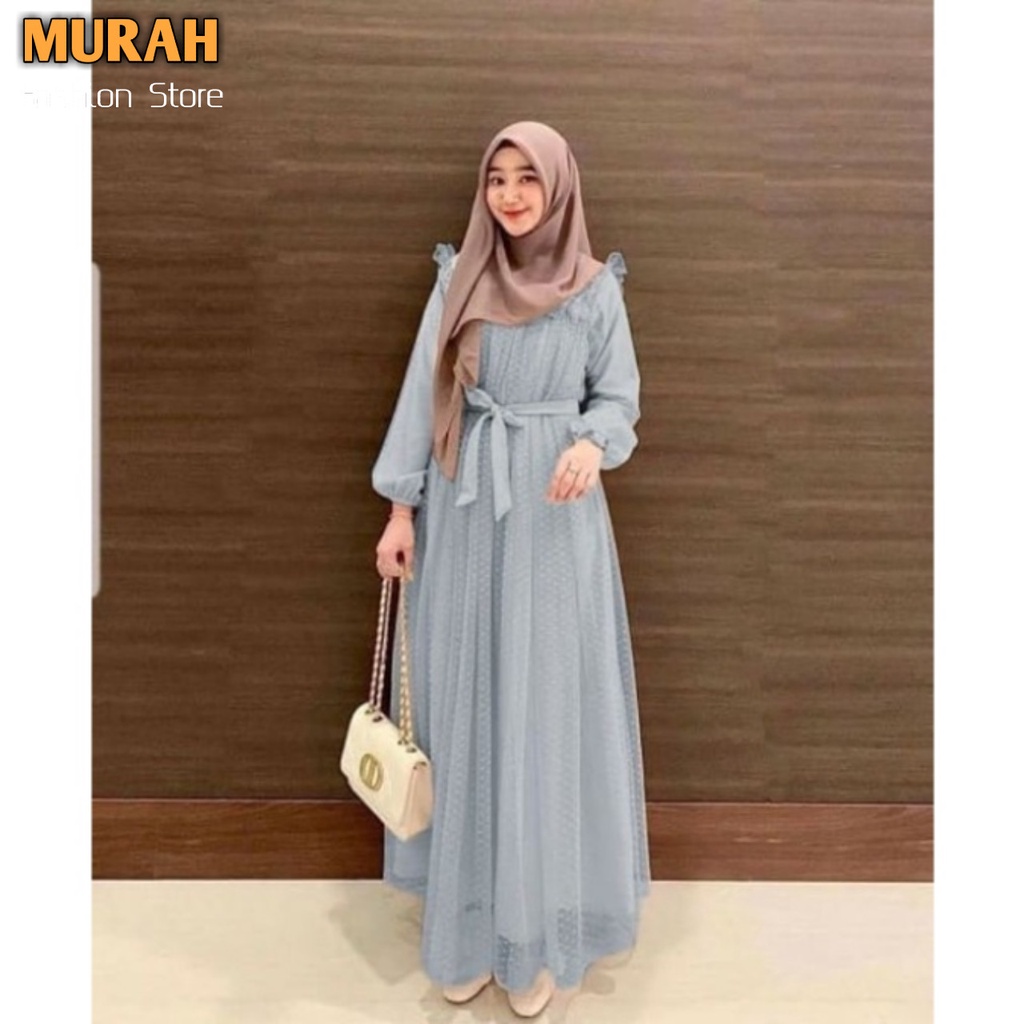 Busana Muslim Gamis Murah Gaun Pesta Muslimah Baju Pesta Wanita Kondangan Mewah Kekinian 2020 2021