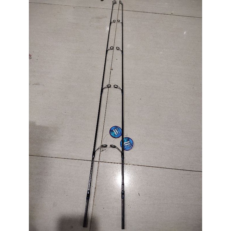 ujung carbon joran joran pioneer minotaur pilihan 135 150 cm list biru blank hitam kasar