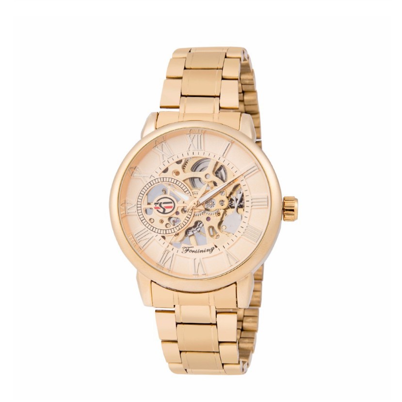 

FORSINING Jam Tangan Mekanik Otomatis Hollow Anti Air Bahan Stainless Steel