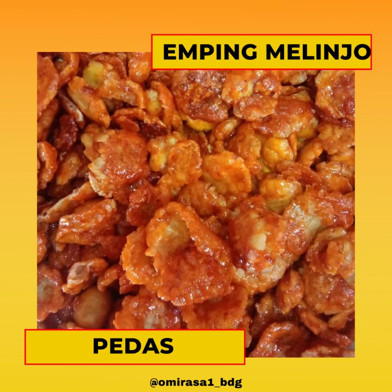 

Emping Melinjo Pedas 250gr 500gr 1kg oleh-oleh Bandung Omirasa 1
