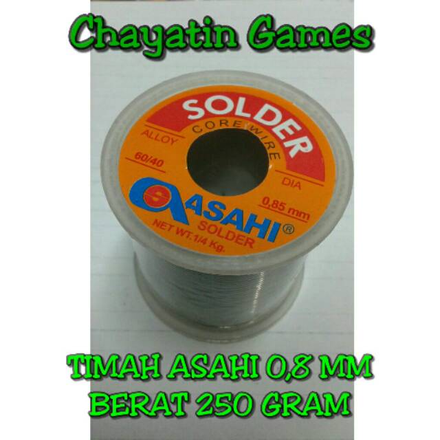 TIMAH ASAHI 0,8 MM BERAT 250 GRAM